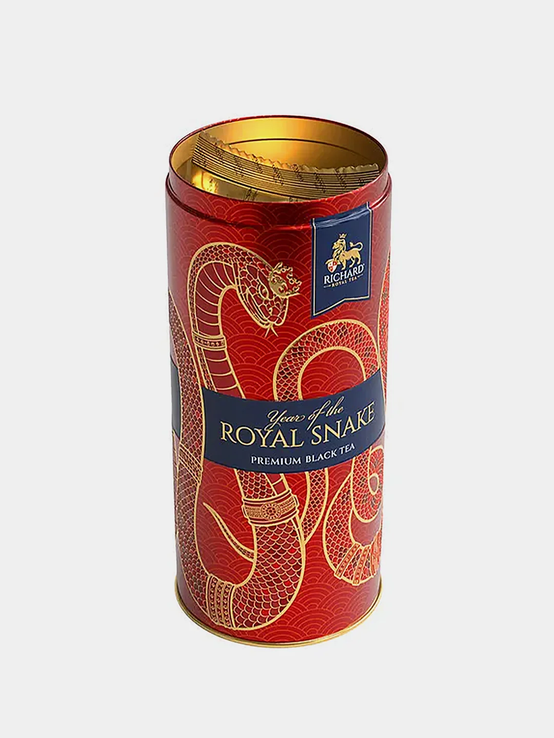 Чай черный листовой Richard "Year of the Royal Snake. Красный", змея, в под/ упак.90 г