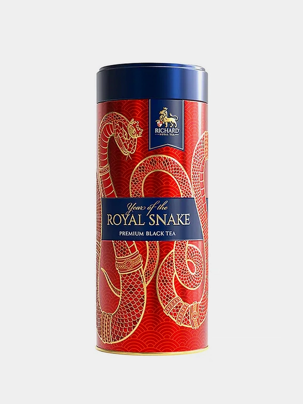 Чай черный листовой Richard "Year of the Royal Snake. Красный", змея, в под/ упак.90 г
