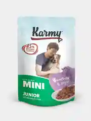 Влажный корм KARMY Mini Junior Ягненок в соусе для щенков мелких пород до 1 г. Паучи 12 шт