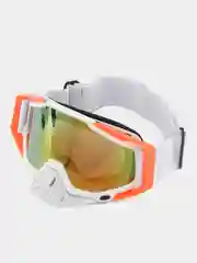 Белый очки для сноуборда и мотокросса