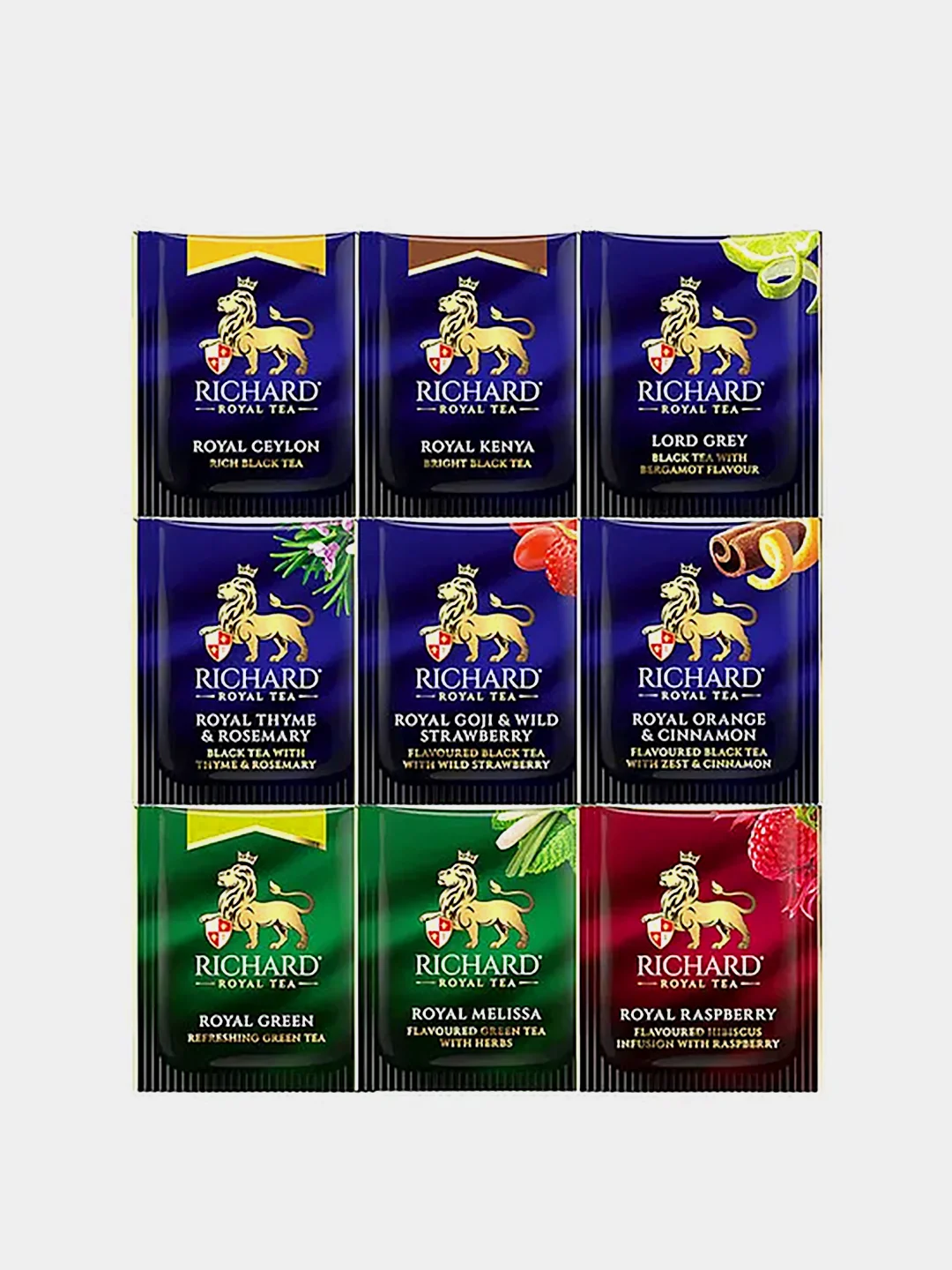Чайный набор в пакетиках Richard ROYAL SELECTION OF PREMIUM TEAS, ассорти, 72 саше
