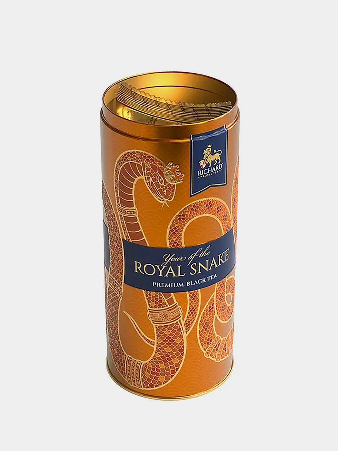 Чай черный крупнолистовой Richard "Year of the Royal Snake,  оранжевый", змея , 90 г