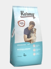 Сухой корм KARMY Hypoallergenic Medium & Maxi Утка 14 кг для собак средних и крупных пород
