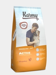Сухой корм KARMY Active Medium&Maxi Индейка 14кг для подверженных повышенным физ.нагрузкам