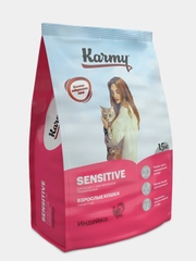 Сухой корм KARMY Sensitive Индейка 1,5кг. для кошек с чувствительным пищеварением