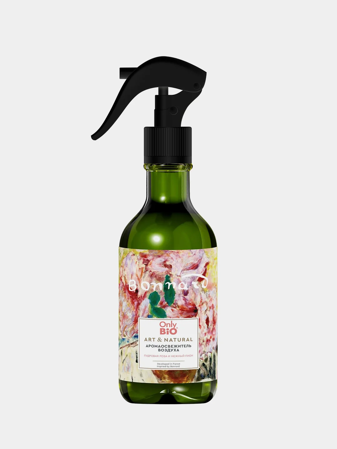 Аромаосвежитель воздуха Only Bio Art & Natural "Пудровая роза и нежный пион", 320 мл