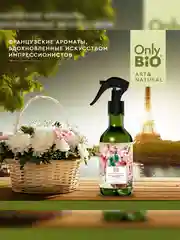 Аромаосвежитель воздуха Only Bio Art & Natural "Пудровая роза и нежный пион", 320 мл