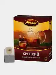 Чай чёрный Лисма "Крепкий", индийский, байховый, 100 пакетиков по 2 г