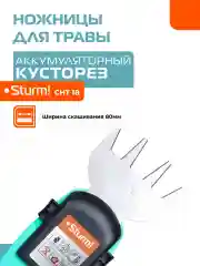 Бирюзовый кусторез аккумуляторный CHT18