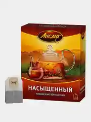 Чай чёрный Лисма "Насыщенный", индийский, байховый, 100 пакетиков по 1,8 г