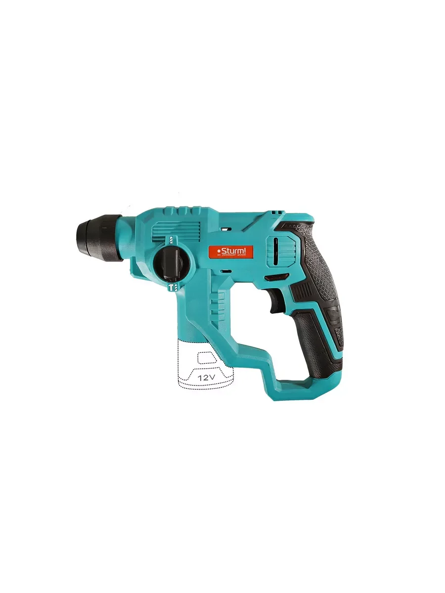 Синий перфоратор аккумуляторный CRH1215 1BatterySystem12V