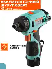 Черный шуруповерт аккумуляторный CD3212SC