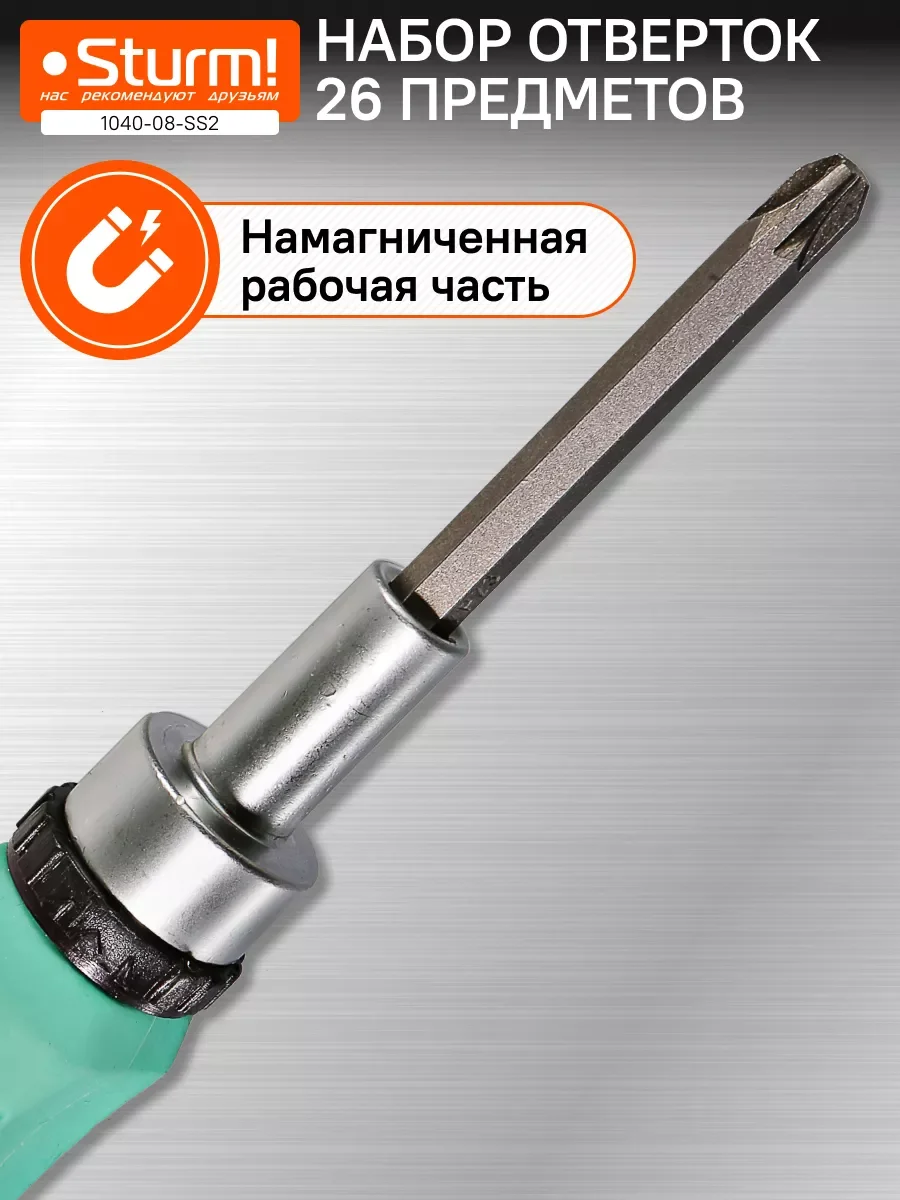 Бирюзовый набор отверток 1040-08-SS2