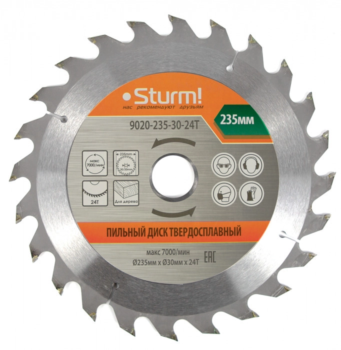 Диск пильный Sturm! 9020-235-30-24T