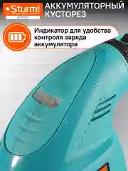 Бирюзовый кусторез аккумуляторный CHT1201 1BatterySystem12V