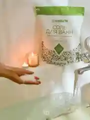 Соль для ванн магниево-сульфатная с маслом эвкалипта SYNERGETIC, 5 кг