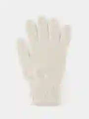 Белый перчатки женские теплые вязаные мягкие