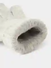 Серый перчатки женские теплые вязаные мягкие