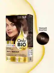 Стойкая крем-краска для волос серии Only Bio COLOR, тон 3.0 - Темный каштан, 115 мл