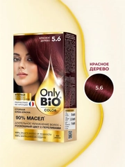 Стойкая крем-краска для волос Only Bio COLOR, тон 5.6 - Красное дерево, 115 мл