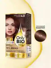 Стойкая крем-краска для волос Only Bio COLOR, тон 4.0 - Роскошный каштан, 115 мл