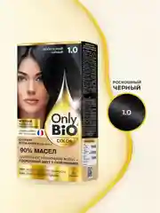Стойкая крем-краска для волос Only Bio COLOR, тон 1.0 - Роскошный черный, 115 мл