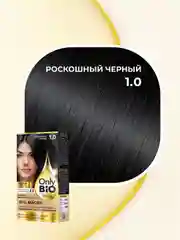 Стойкая крем-краска для волос Only Bio COLOR, тон 1.0 - Роскошный черный, 115 мл