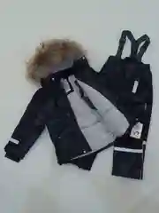 Черный детский зимний костюм из мембраны Super Pogo Kids, р./р. 104 - 110 - 116 - 122 - 128 - 134