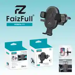 Держатель для телефона автомобильный FaizFull F75 зажимной в решетку 360*