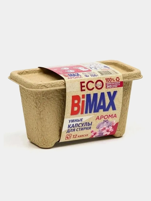 Капсулы для стирки BiMax Арома, 12 штук