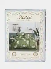 Зелёный хаки комплект постельного белья 1,5 спальный ,Состав ткани - поплин (хлопок 90%,полиэстер-10%)