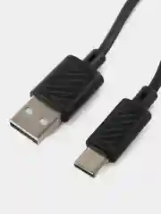 Черный зарядный кабель, шнур, с быстрой зарядкой Type-C, 3.0, hoco, хоко