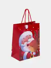 Пакет подарочный новогодний ЗОЛОТАЯ СКАЗКА Christmas Animals, 18х10х23 см, 1 штука