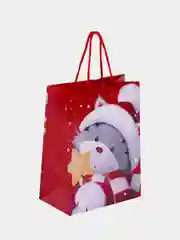 Пакет подарочный новогодний ЗОЛОТАЯ СКАЗКА Christmas Animals, 18х10х23 см, 1 штука