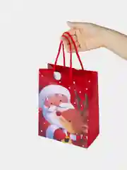 Пакет подарочный новогодний ЗОЛОТАЯ СКАЗКА Christmas Animals, 18х10х23 см, 1 штука