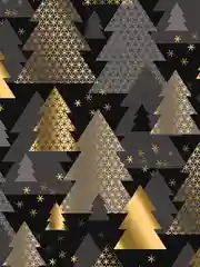 Бумага упаковочная новогодняя ЗОЛОТАЯ СКАЗКА "Black.Gold.White", 70х100 см, 10 дизайнов