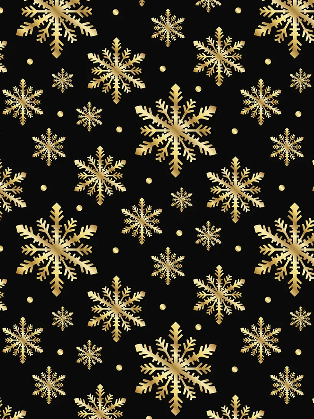 Бумага упаковочная новогодняя ЗОЛОТАЯ СКАЗКА "Black.Gold.White", 70х100 см, 10 дизайнов