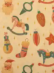 Бумага упаковочная новогодняя ЗОЛОТАЯ СКАЗКА Christmas Kraft, 70х100 см, 10 дизайнов