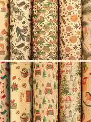Бумага упаковочная новогодняя ЗОЛОТАЯ СКАЗКА Christmas Kraft, 70х100 см, 10 дизайнов
