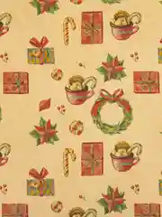 Бумага упаковочная новогодняя ЗОЛОТАЯ СКАЗКА Christmas Kraft, 70х100 см, 10 дизайнов