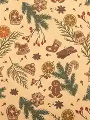 Бумага упаковочная новогодняя ЗОЛОТАЯ СКАЗКА Christmas Kraft, 70х100 см, 10 дизайнов
