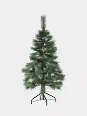 Елка искуственная, новогодняя, 120 см, "Velvet Pinewood", с инеем и шишками