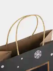 Пакет подарочный ЗОЛОТАЯ СКАЗКА NY Kraft, скретч-слой + стилус, 1 штука, 21x14x26 см