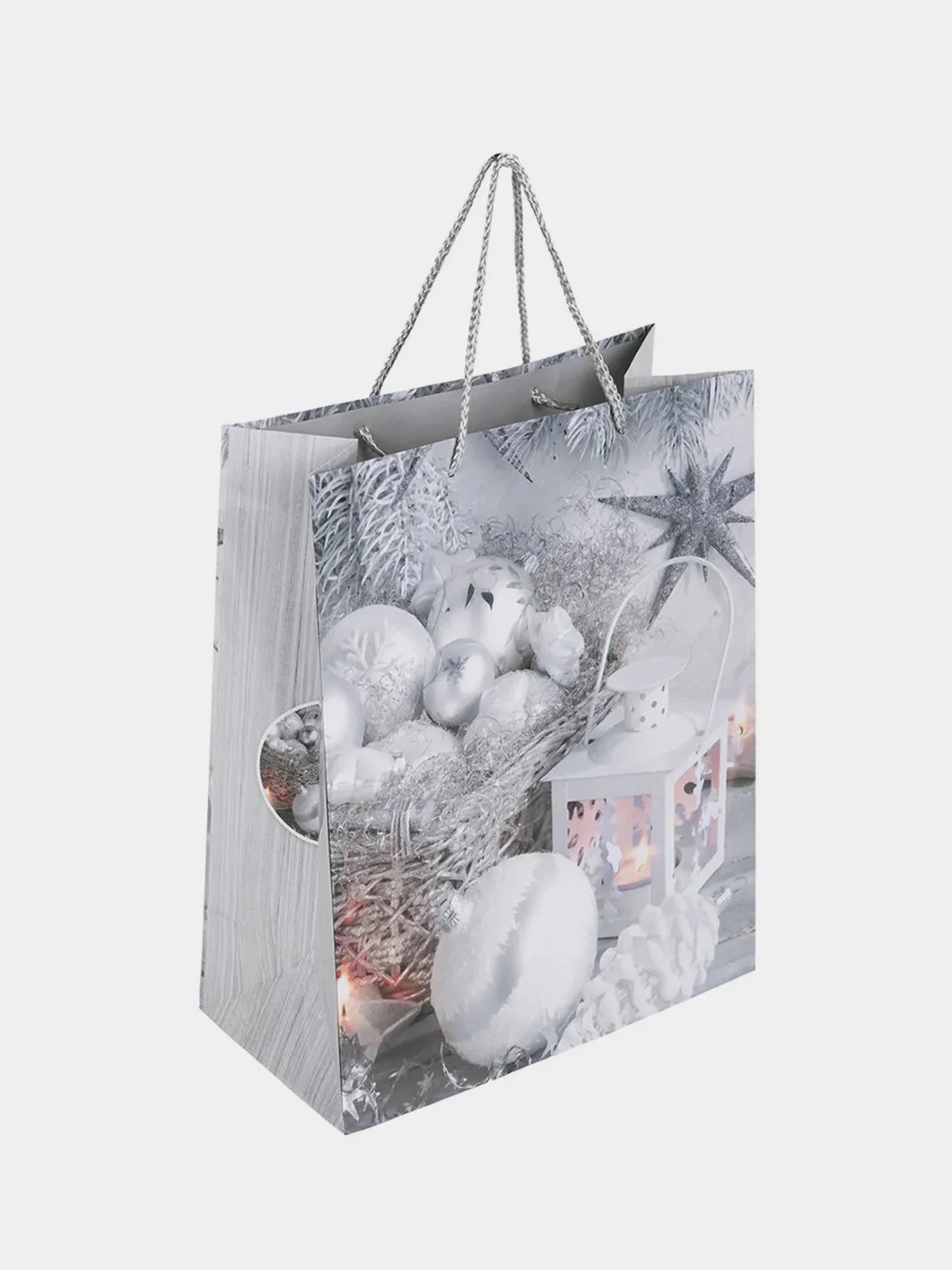Пакет подарочный новогодний ЗОЛОТАЯ СКАЗКА Collection Large, 1 штука, 26x13x32 см