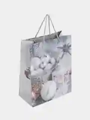 Пакет подарочный новогодний ЗОЛОТАЯ СКАЗКА Collection Large, 1 штука, 26x13x32 см