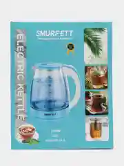 Черный электрический чайник Smurfett с подсветкой, стеклянный