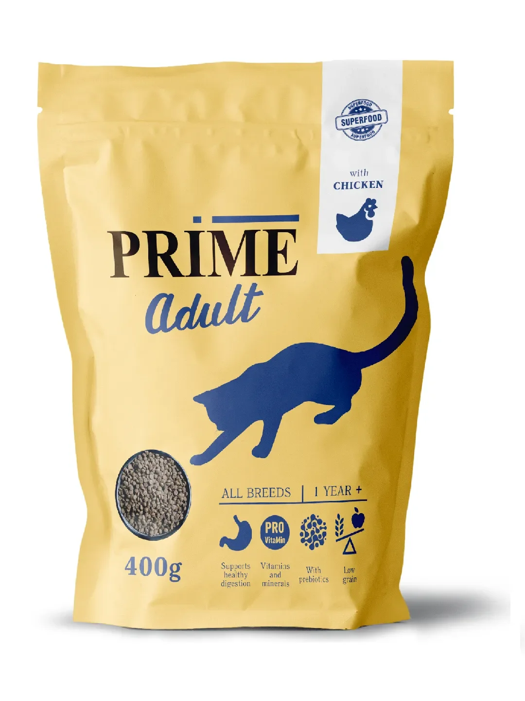 Корм для кошек сухой PRIME на курице