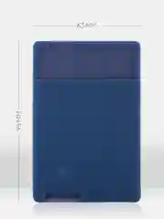 Синий силиконовый картхолдер на телефон КАРТОФАН карман-кошелек самоклеющийся визитница для карт