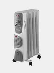 Масляный обогреватель Centek CT-6203-9 секций, 2400 Вт, ТУРБО-вентилятор, 3 режима