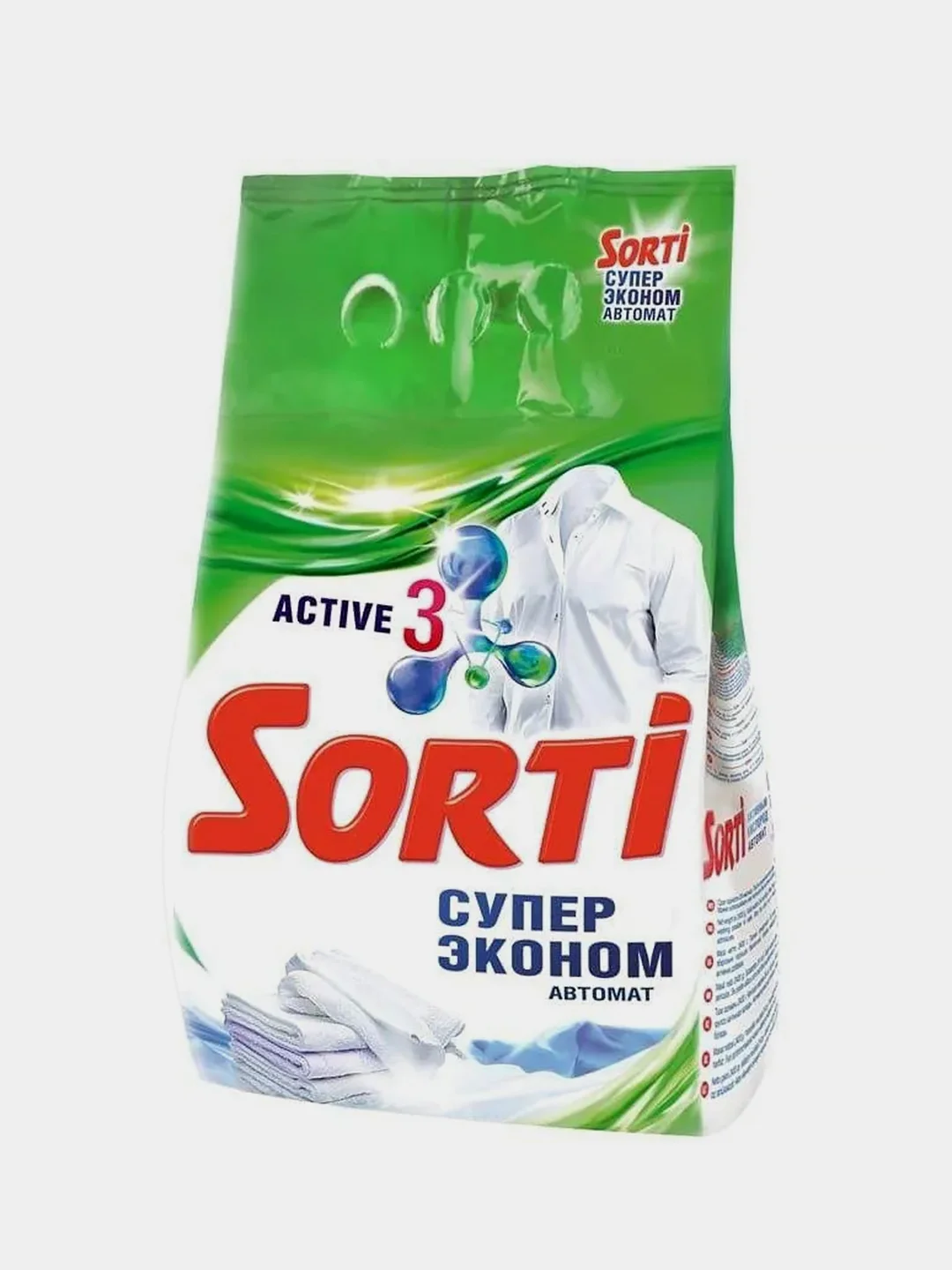 Стиральный порошок SORTI Супер Эконом, автомат, 2400г